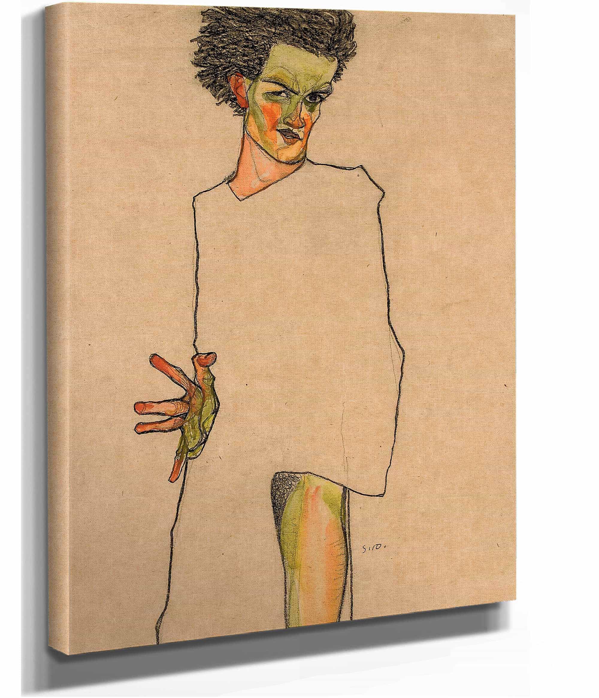 Selbstbildnis by Egon Schiele - Image 2