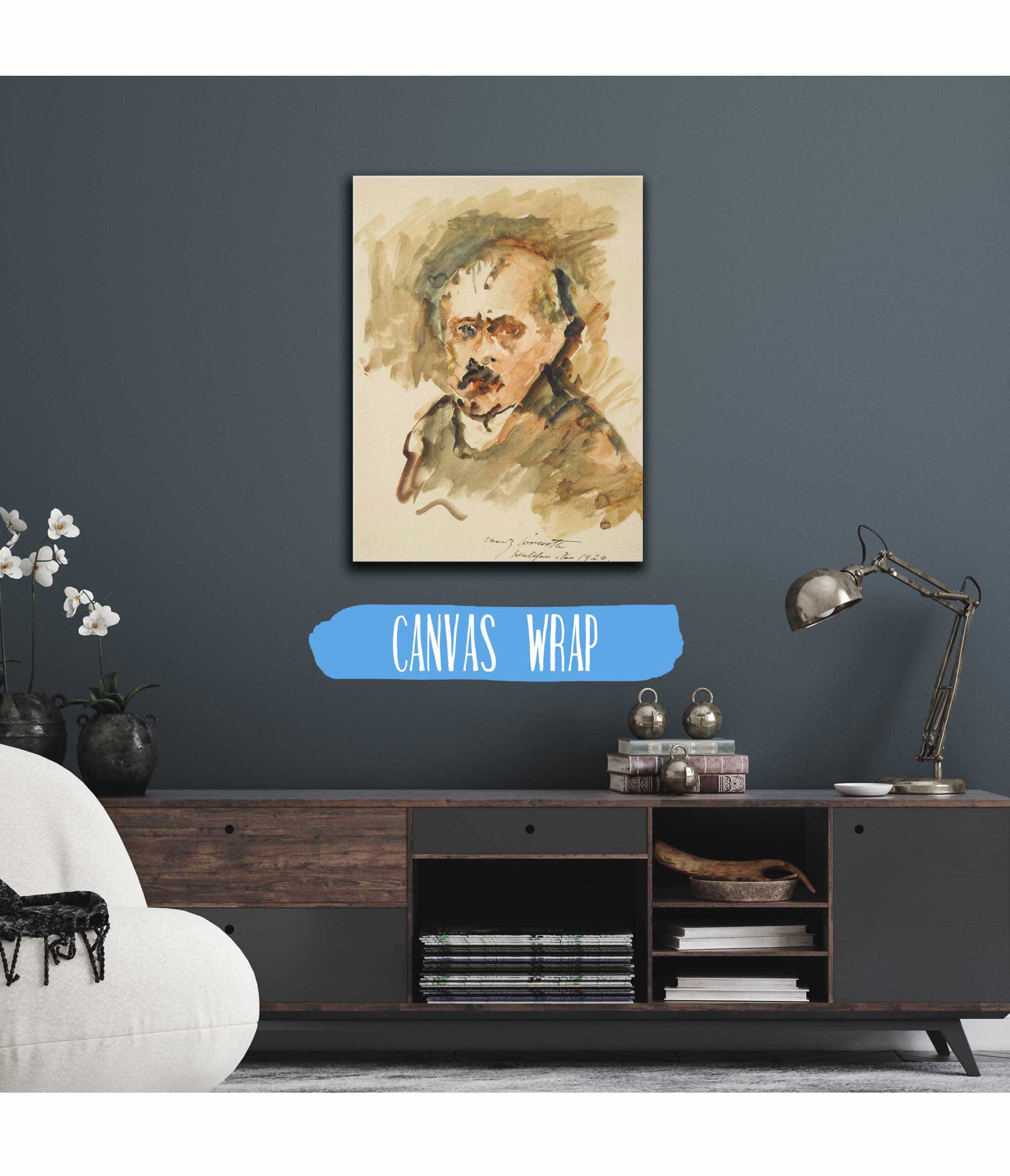 Selbstbildnis Mit Schnurrbart Self Portrait With Moustache by Lovis Corinth - Image 3