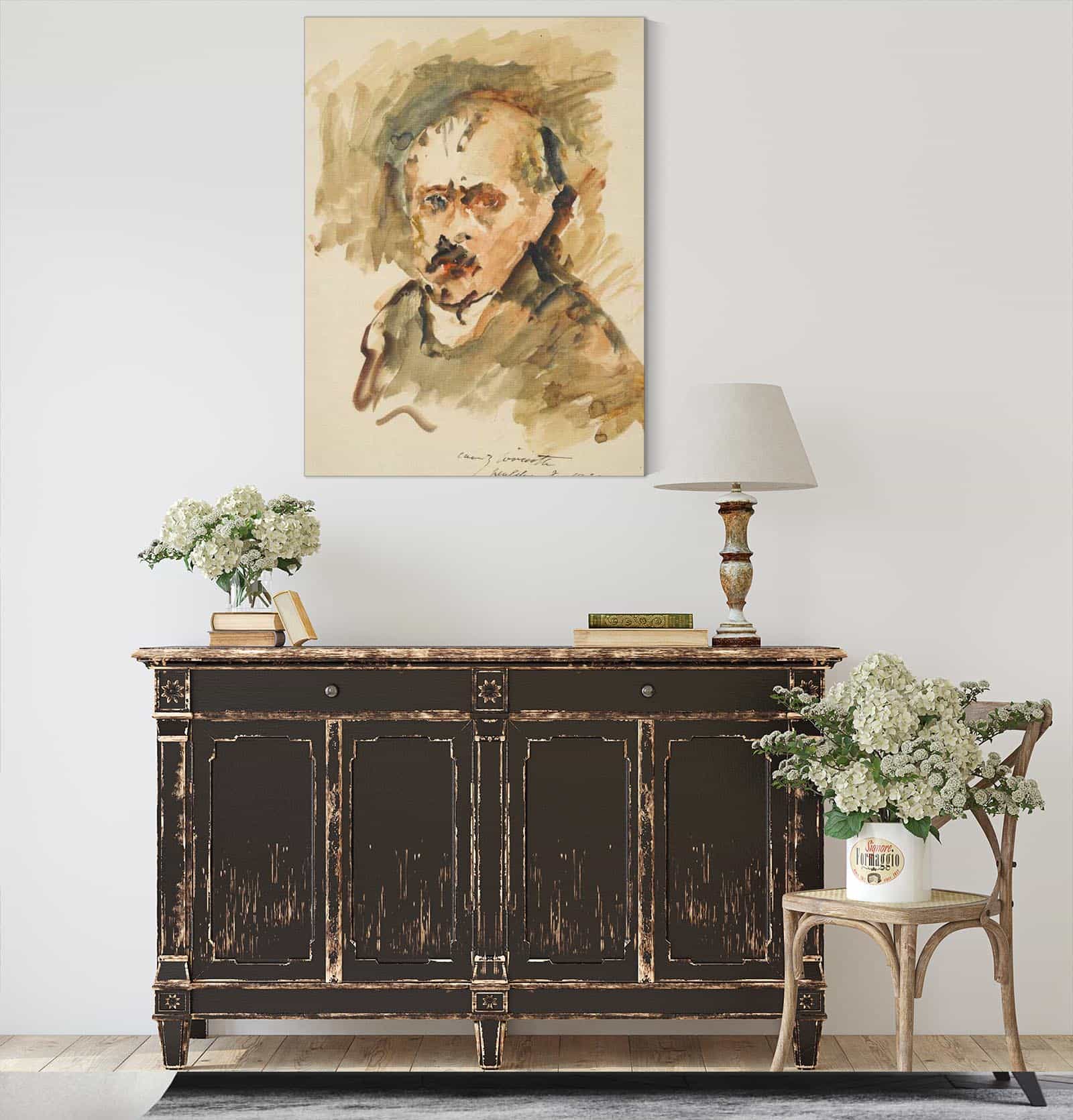 Selbstbildnis Mit Schnurrbart Self Portrait With Moustache by Lovis Corinth - Image 4