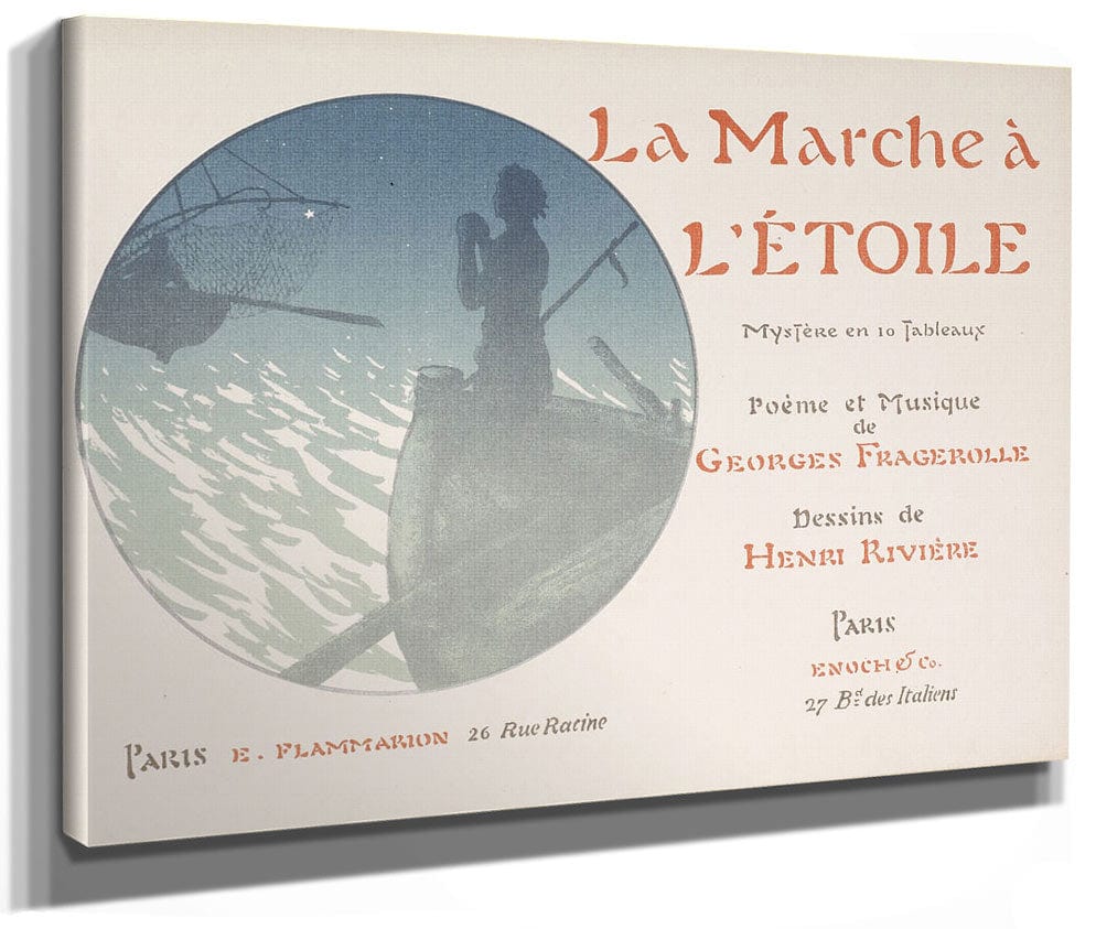 Selected Pages From The Shadow Theater Album La Marche A L'etoile (The Procession To The Star) By Henri Riviere