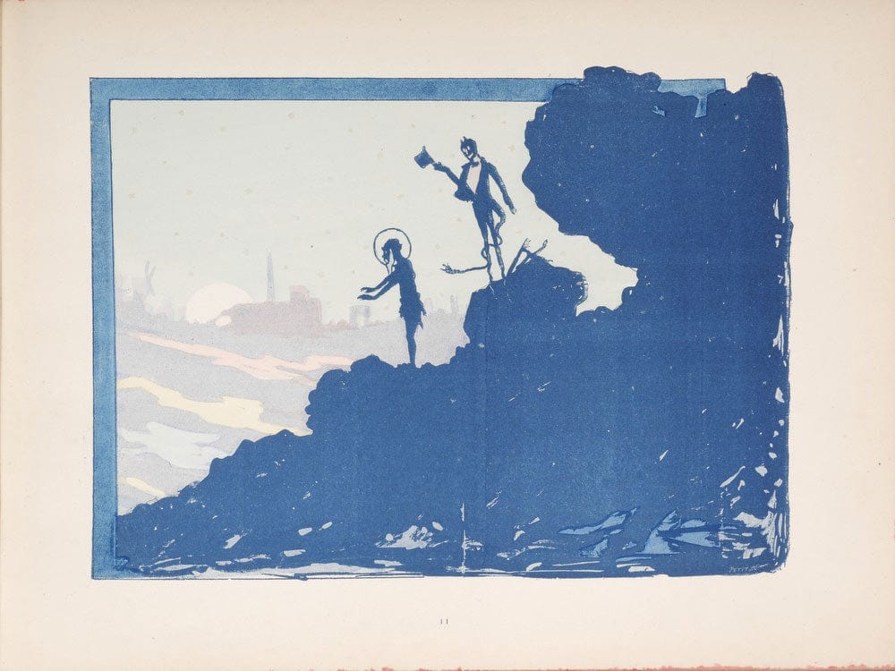 Selected Pages From The Shadow Theater Album La Tentation De Saint Antoine (Temptation Of Saint Anthony) 2 By Henri Riviere - Image 5