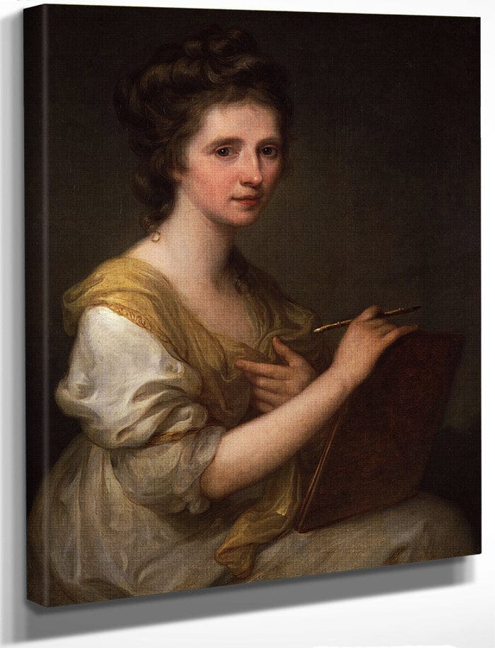 Self Portrait 1770 1775 73 7X61Cm National Portrait Gallery Npg430 By Angelica Kauffmann