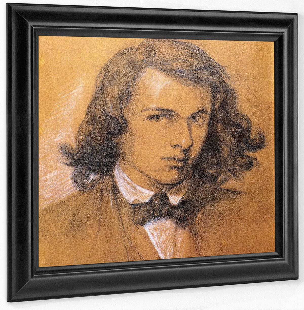Self Portrait 1847 Chalk Pen National Portrait Gallery By Dante Gabriel Rossetti - Image 6