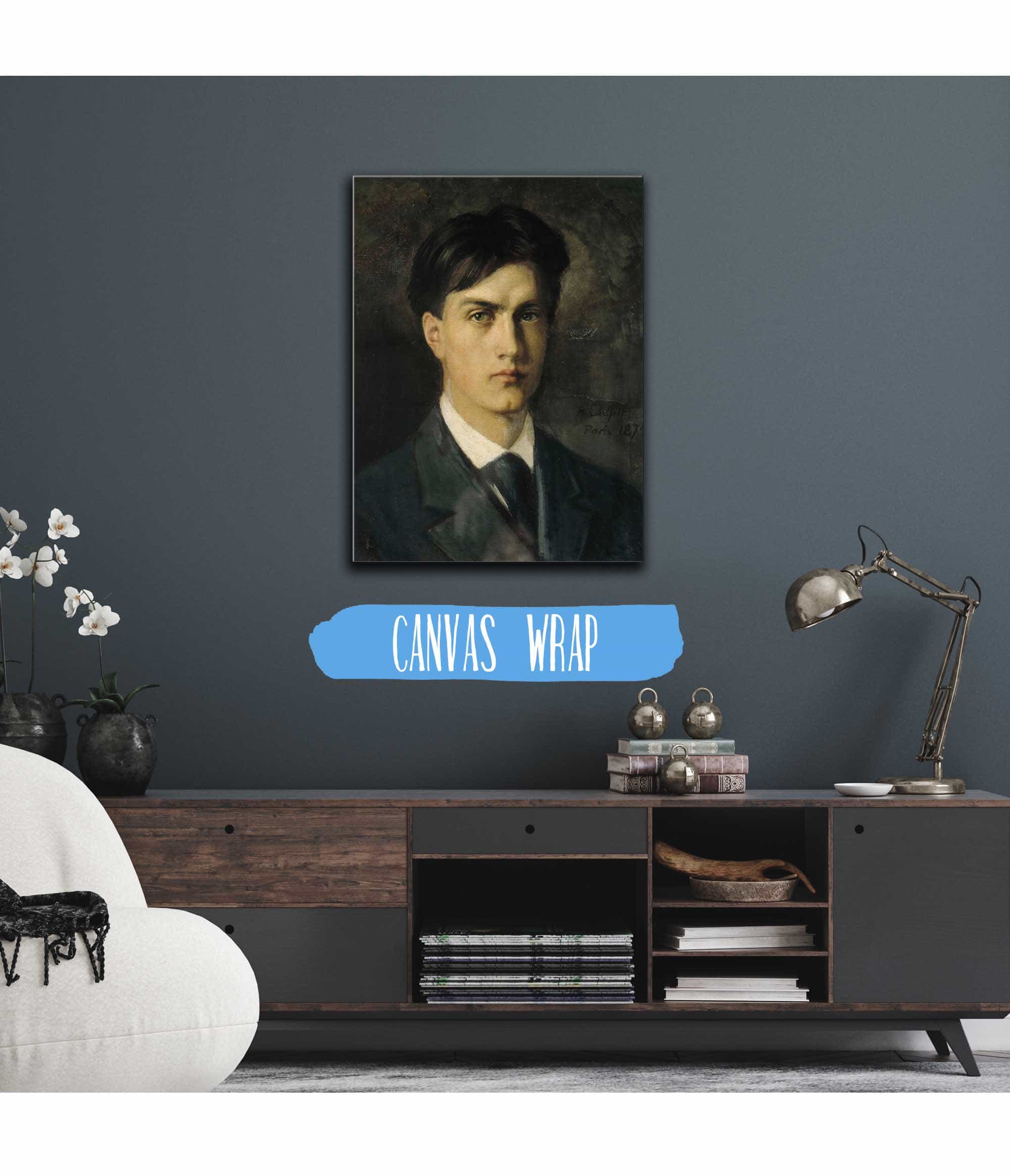Self Portrait by Albert Edelfelt - Image 3