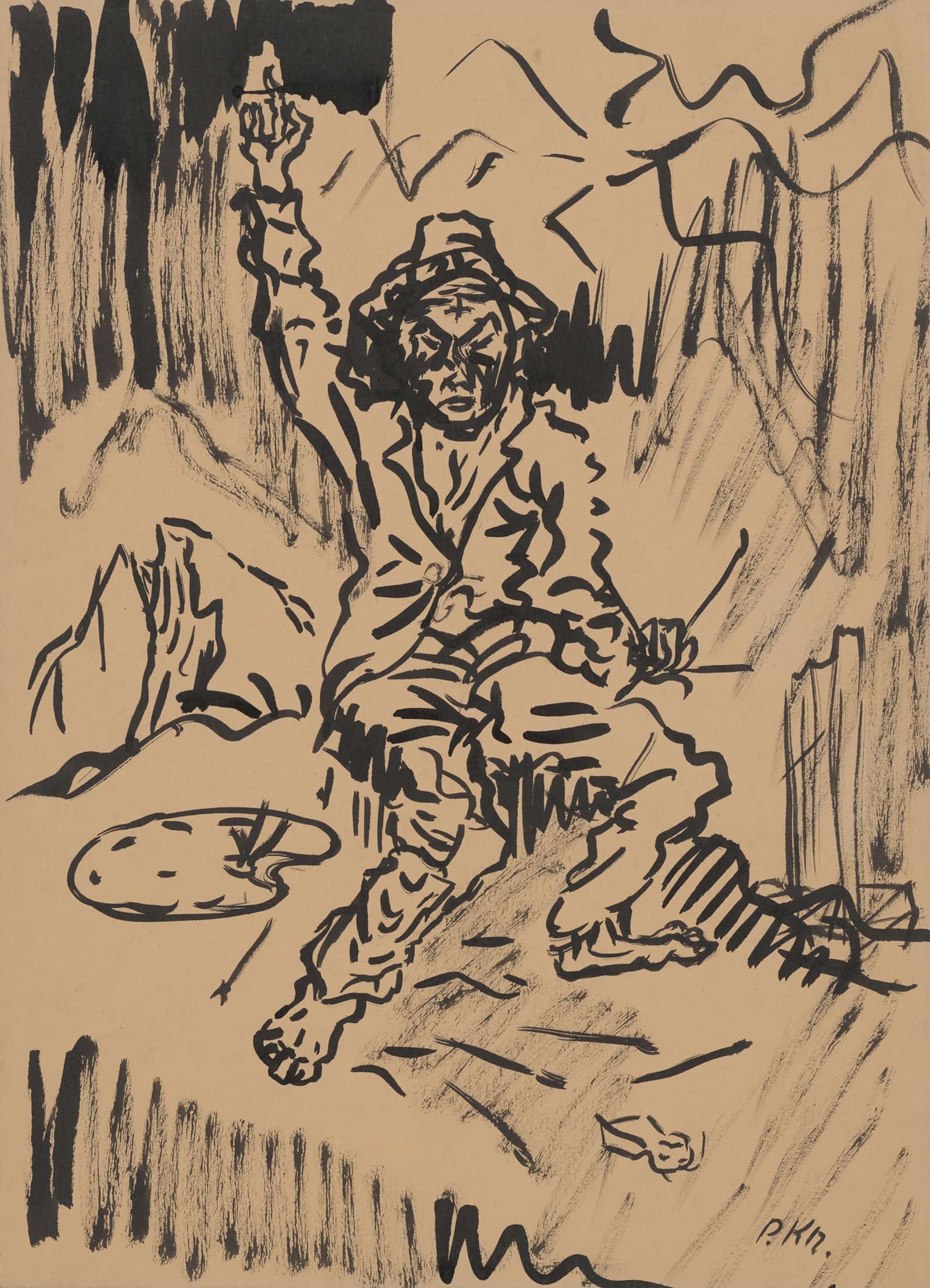 Self Portrait by Arnold Peter Weisz Kubincan - Image 4