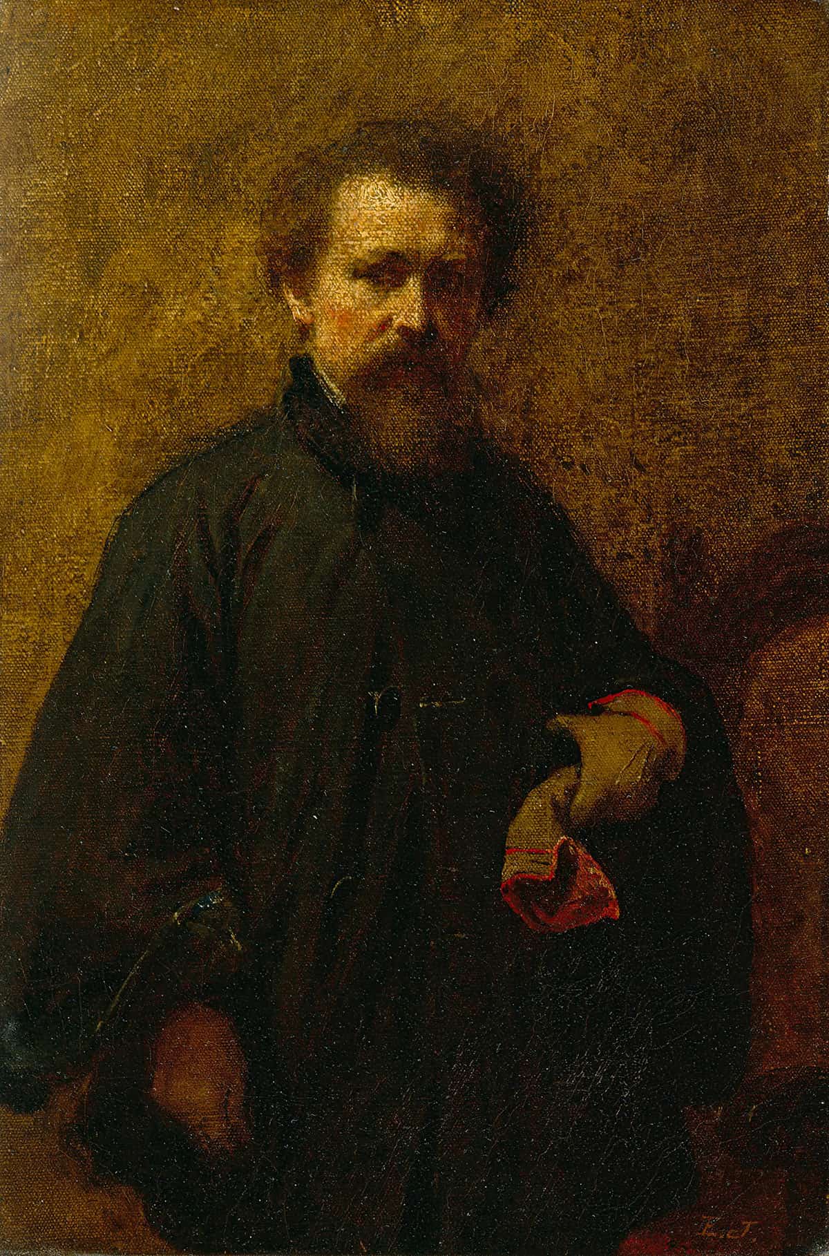 Self Portrait by Eastman Johnson - Image 3