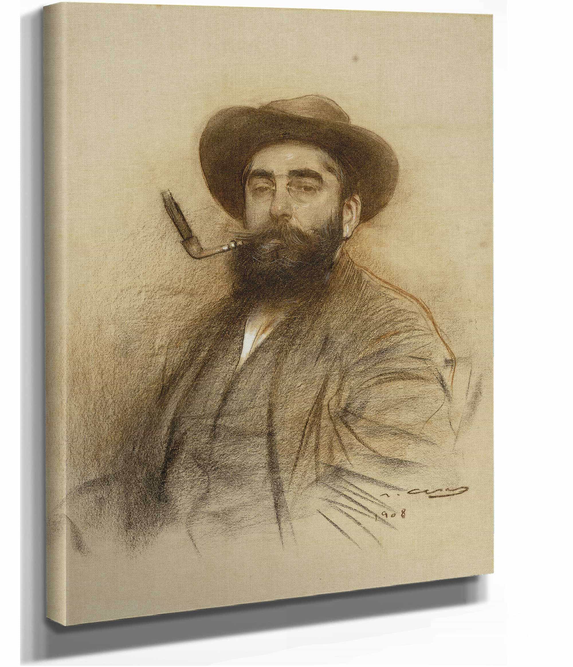 Self Portrait by Ramon Casas - Image 2