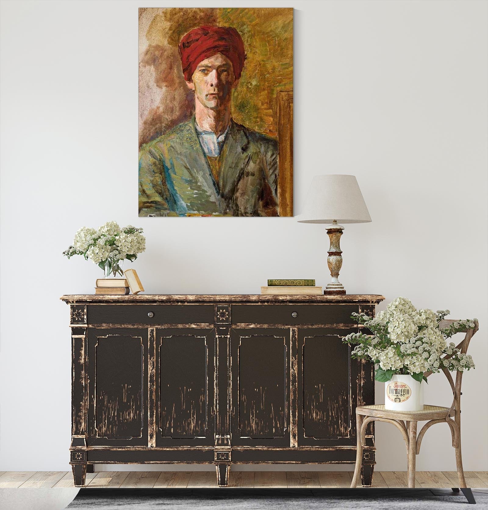 Self Portrait In A Turban by Zygmunt Waliszewski - Image 4