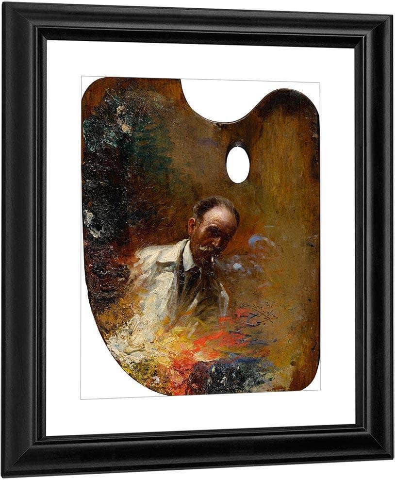 Self Portrait On A Palette By Enjolras Delphin - Image 3