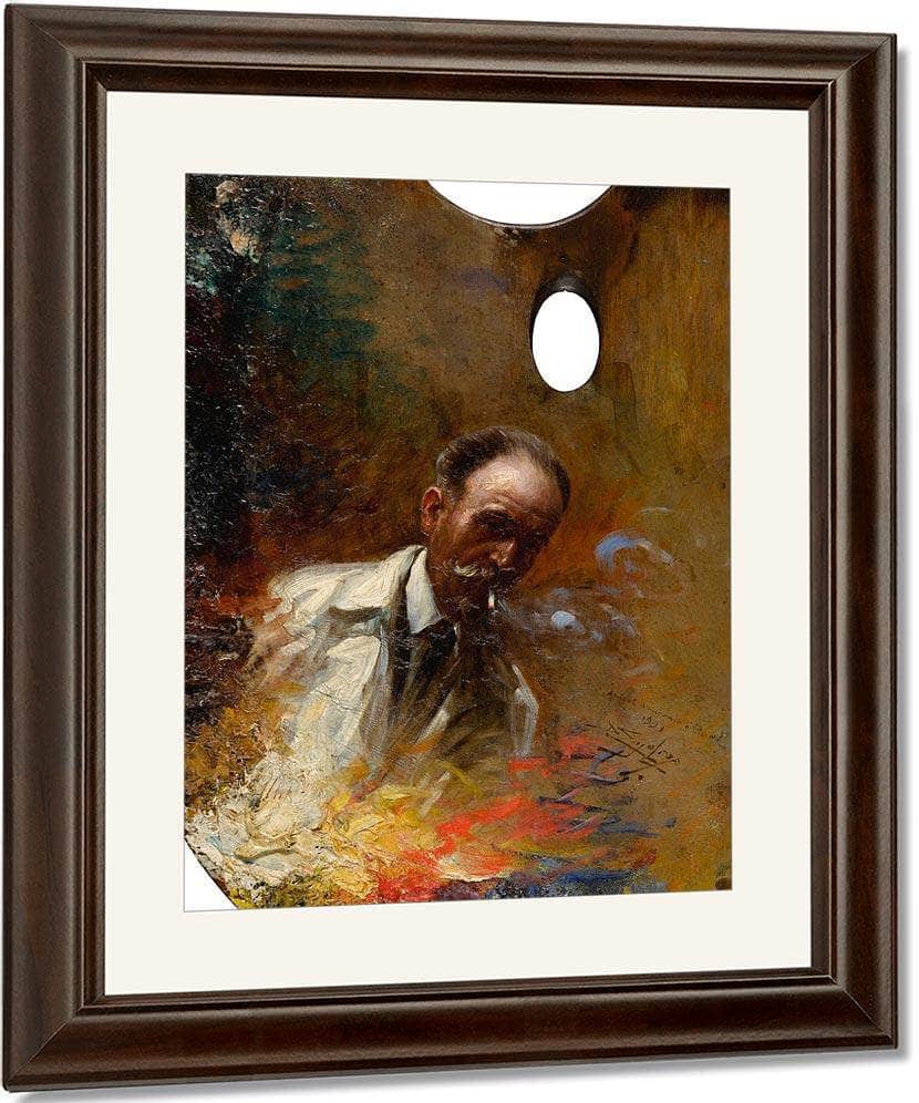 Self Portrait On A Palette By Enjolras Delphin - Image 4