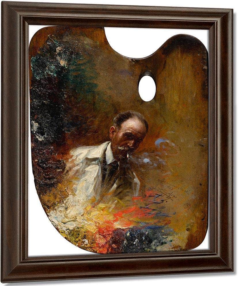 Self Portrait On A Palette By Enjolras Delphin - Image 5