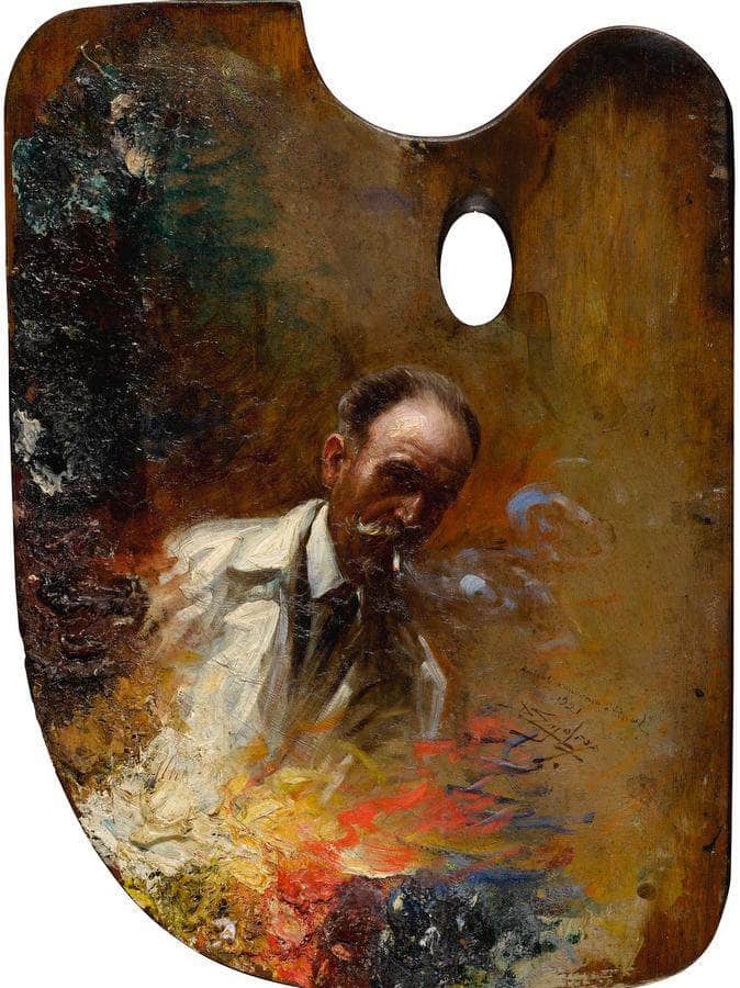 Self Portrait On A Palette By Enjolras Delphin - Image 6