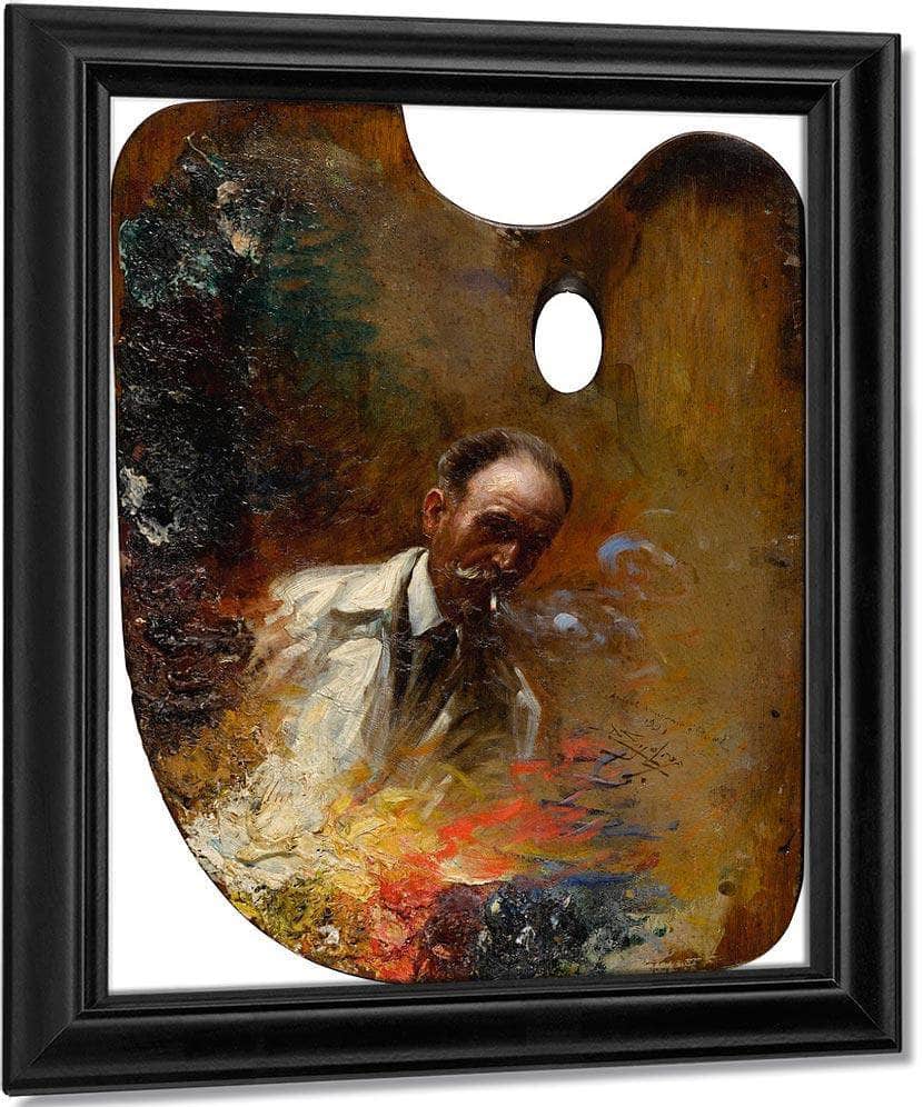 Self Portrait On A Palette By Enjolras Delphin - Image 7