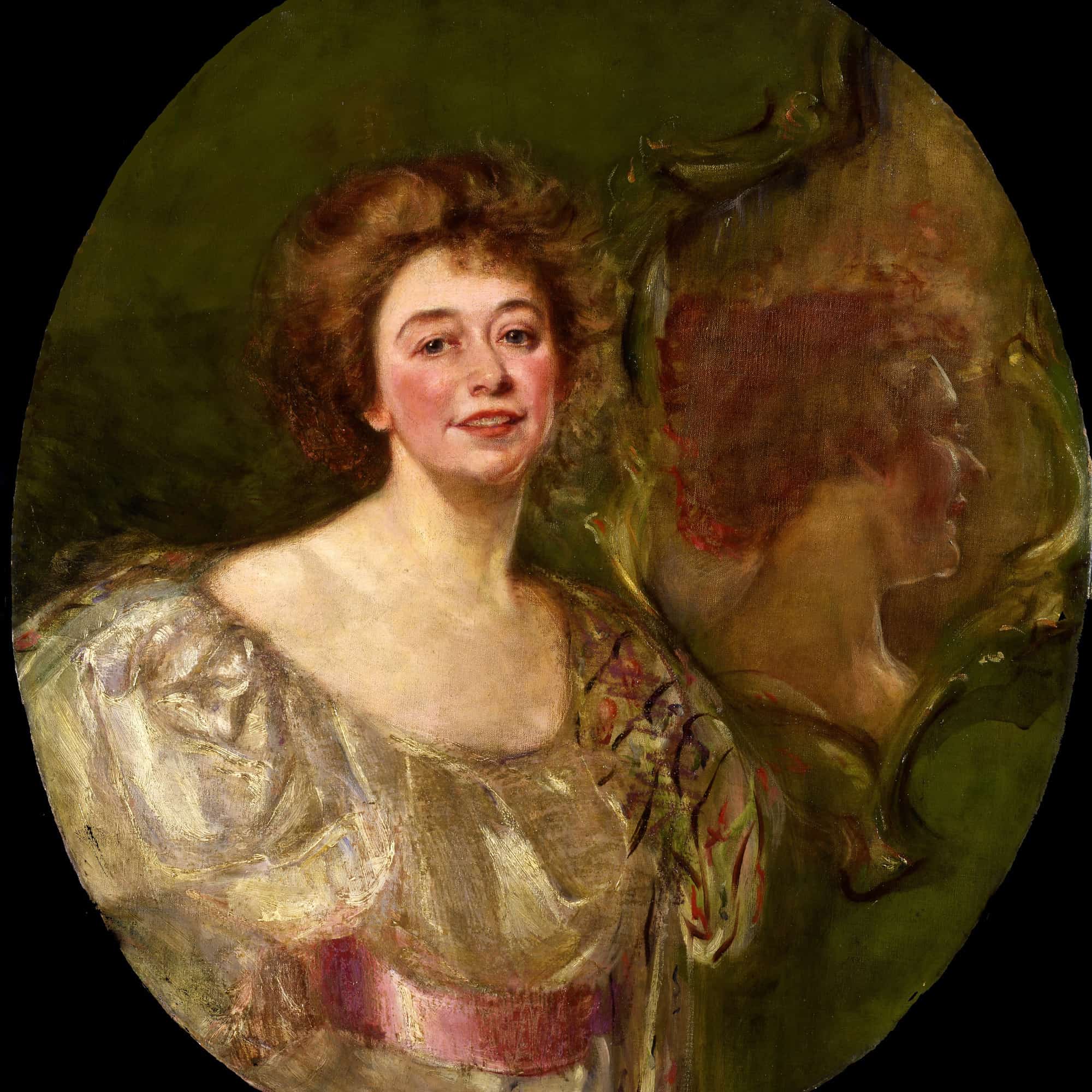 Self Portrait Reflected In Mirror by Alice Pike Barney - Image 4