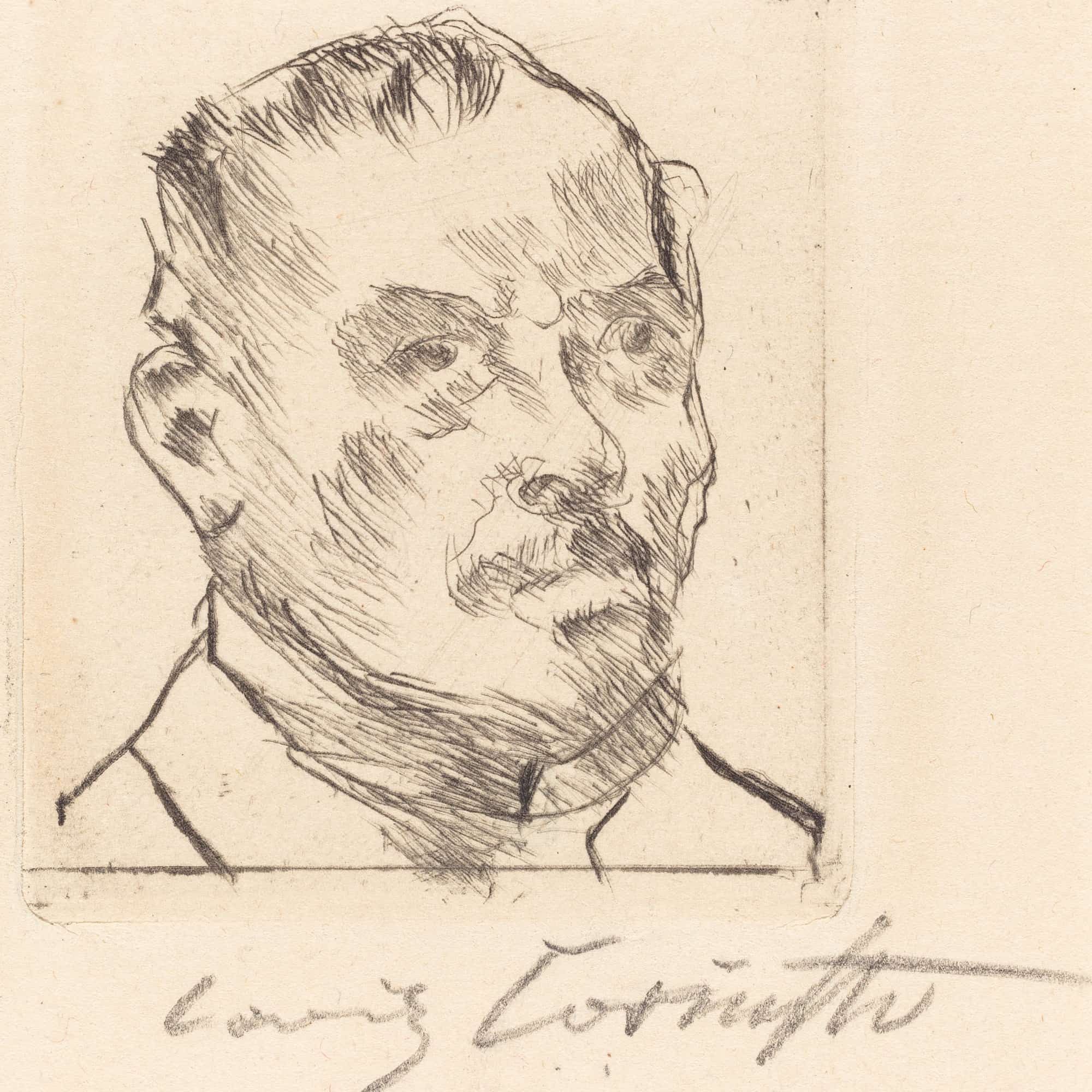 Self Portrait Selbstbildnis Kopf by Lovis Corinth - Image 4