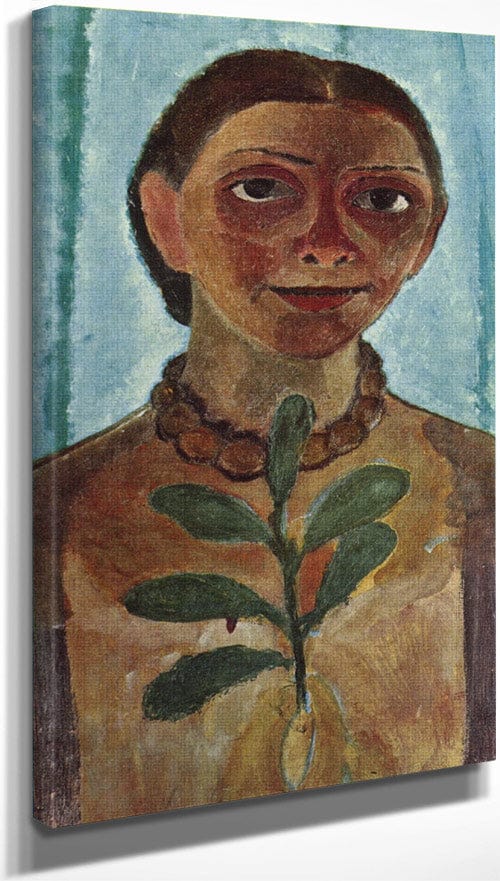 Self Portrait With A Camellia Branch 1906 By Paula Modersohn Becker - Image 3