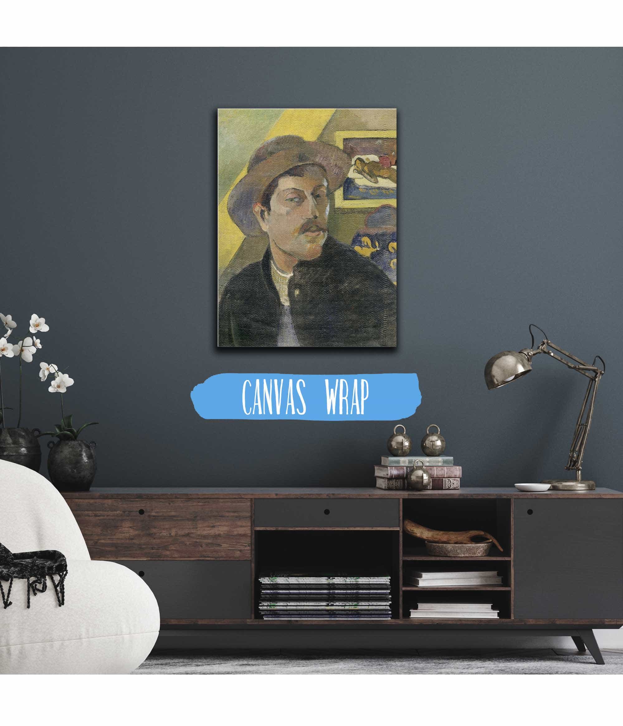 Self Portrait With A Hat by Paul Gauguin - Image 3