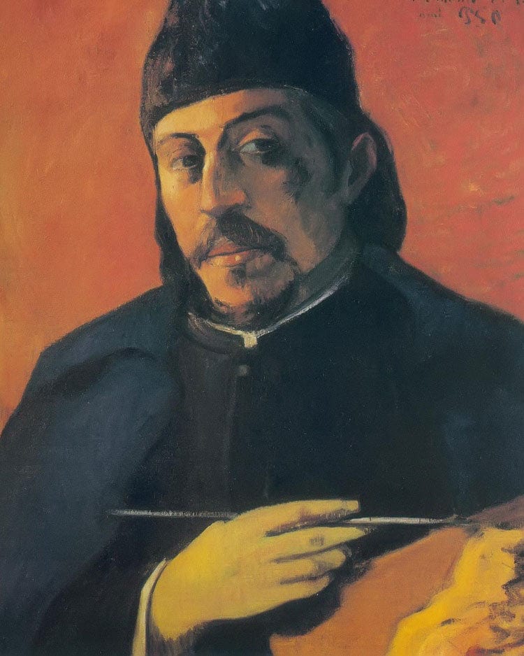 Self Portrait With A Palette By Paul Gauguin - Image 6