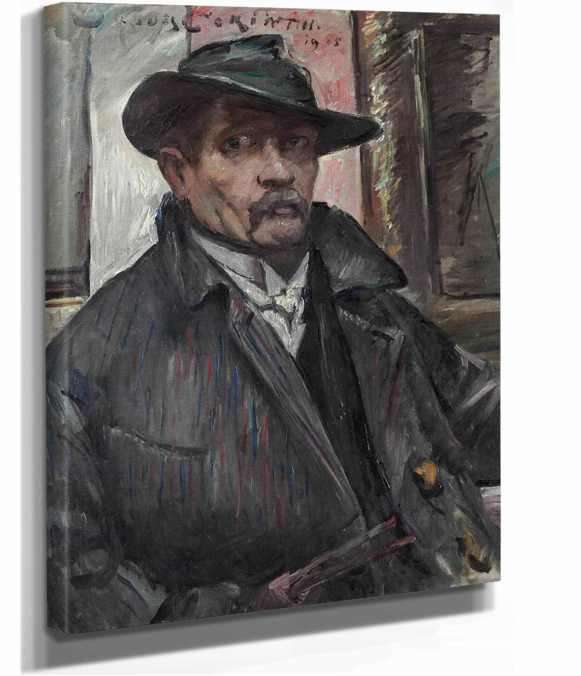 Self Portrait With Hat And Coat by Lovis Corinth - Image 2