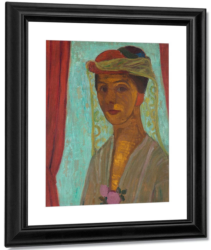 Self Portrait With Hat And Veil 1907 By Paula Modersohn Becker - Image 3