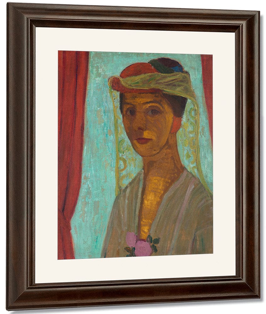 Self Portrait With Hat And Veil 1907 By Paula Modersohn Becker - Image 4