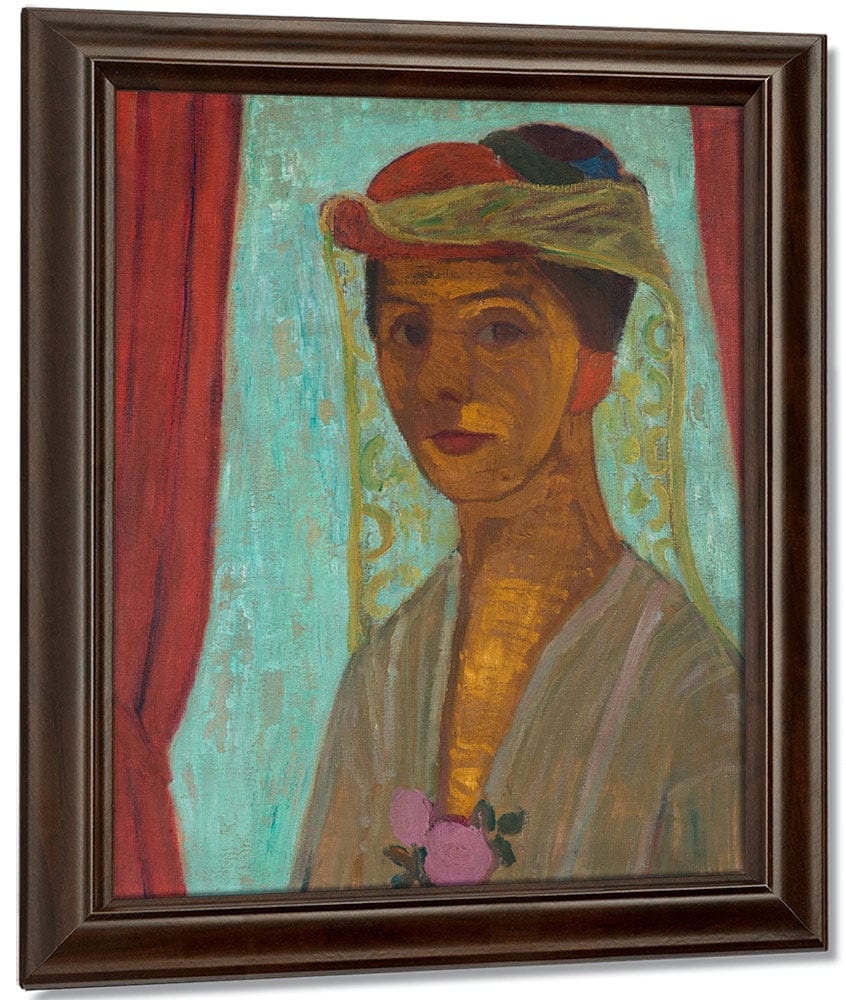 Self Portrait With Hat And Veil 1907 By Paula Modersohn Becker - Image 5