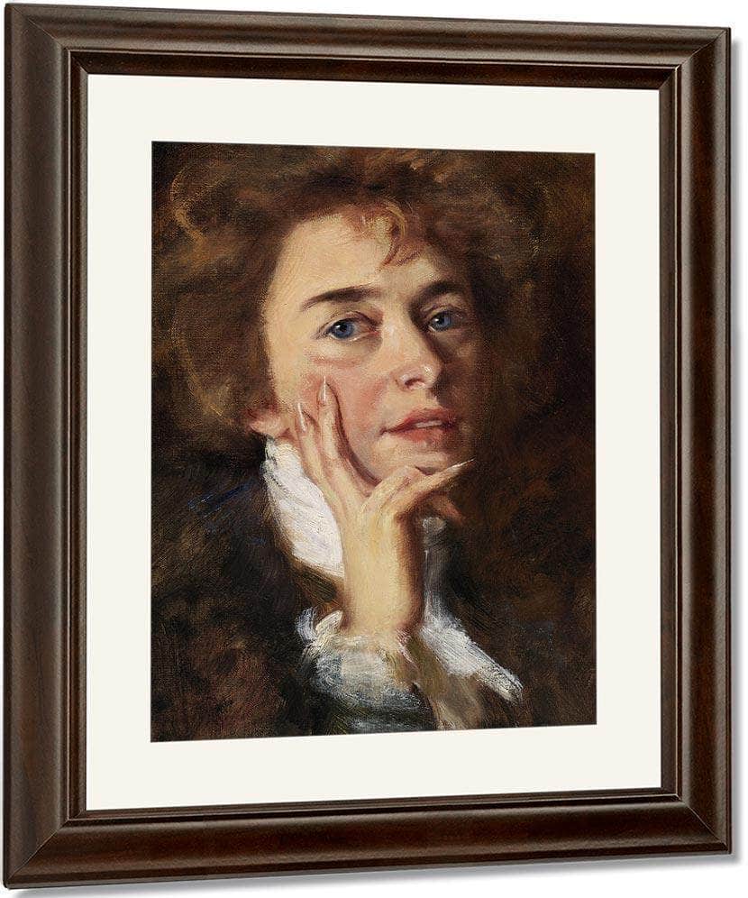 Self Portrait With Jabot By Alice Pike Barney - Image 4