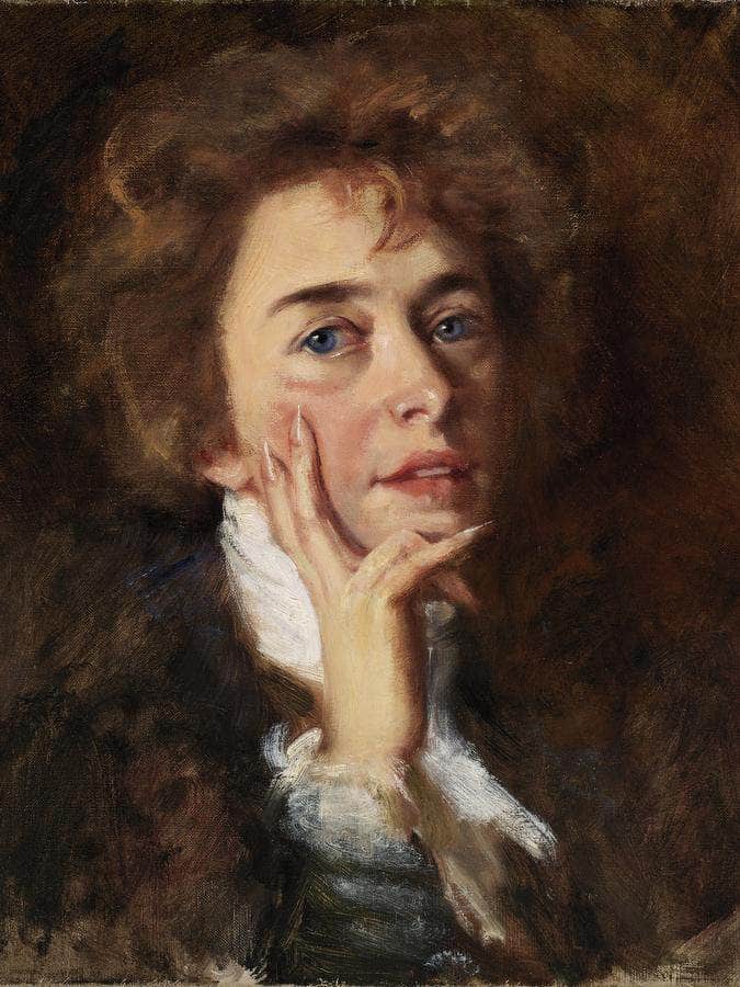 Self Portrait With Jabot By Alice Pike Barney - Image 6