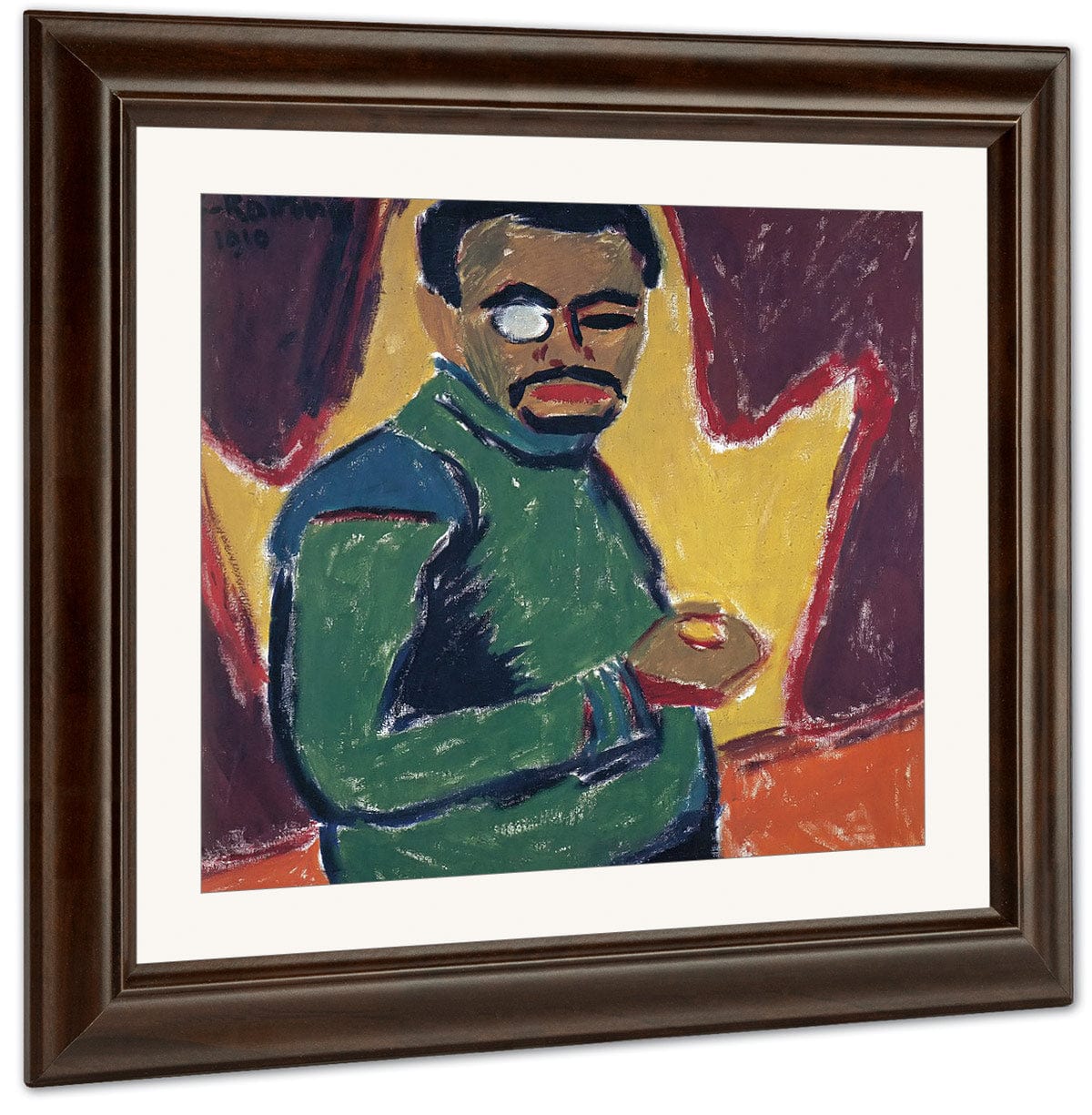 Self Portrait With Monocle M9 Karl Schmidt Rottluff - Image 3