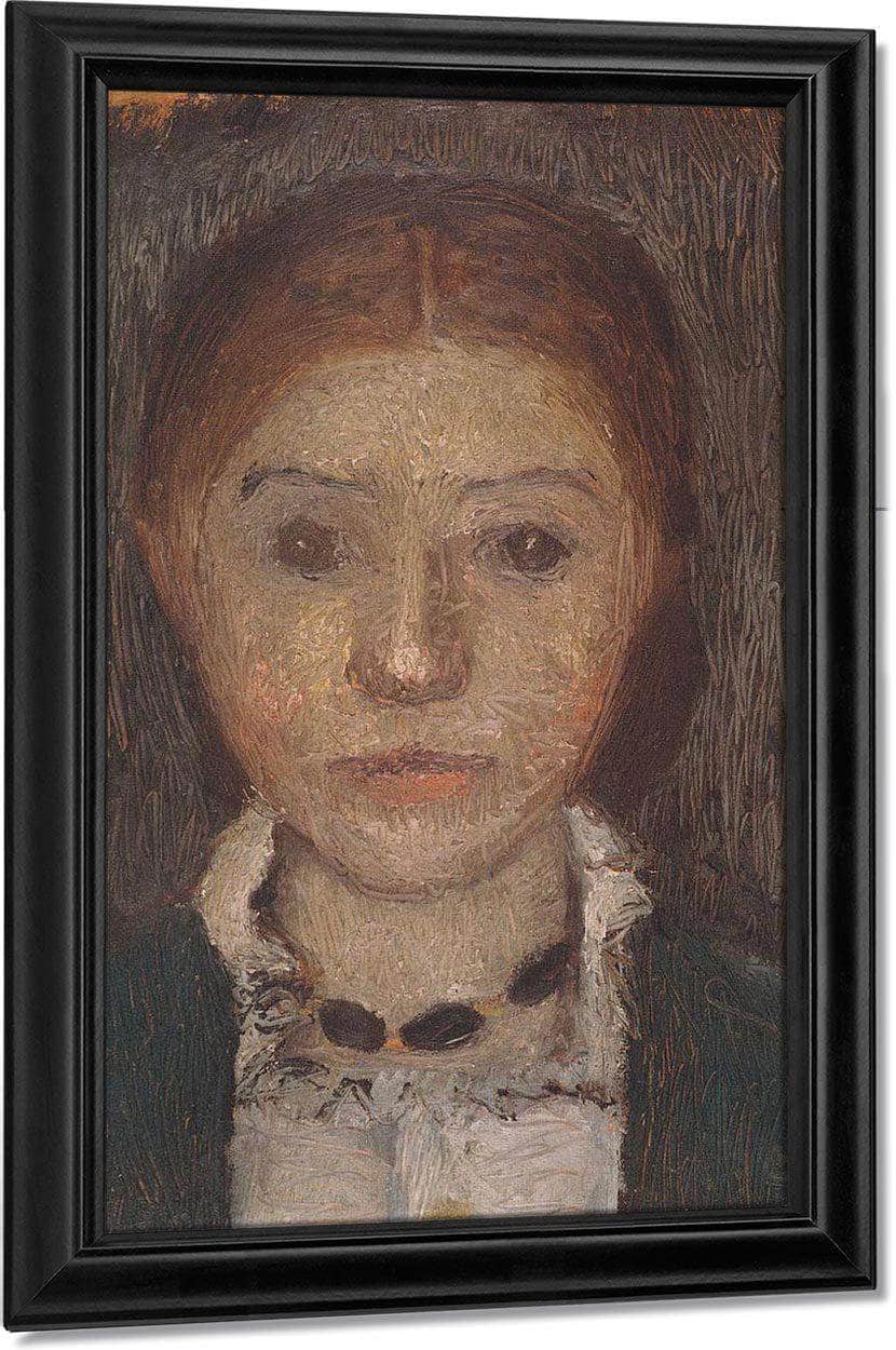 Self Portrait With Necklace By Paula Modersohn Becker