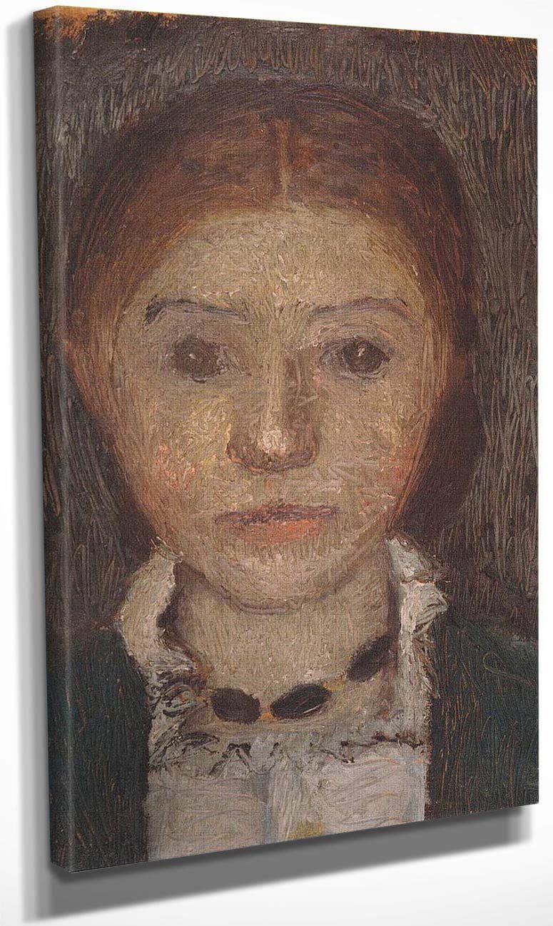 Self Portrait With Necklace By Paula Modersohn Becker - Image 4