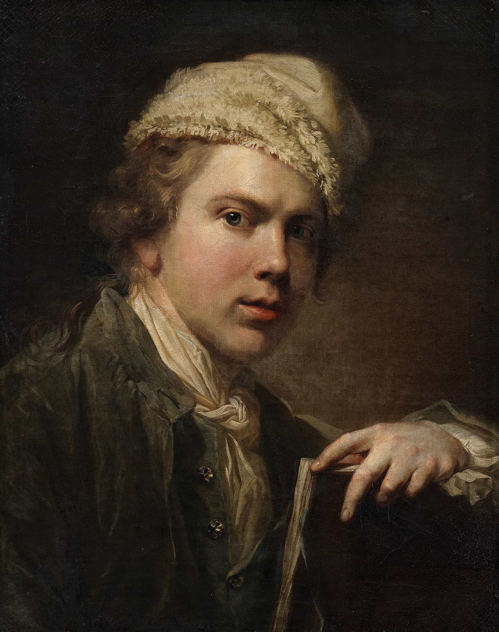 Self Portrait With Portfolio by Jens Juel - Image 2