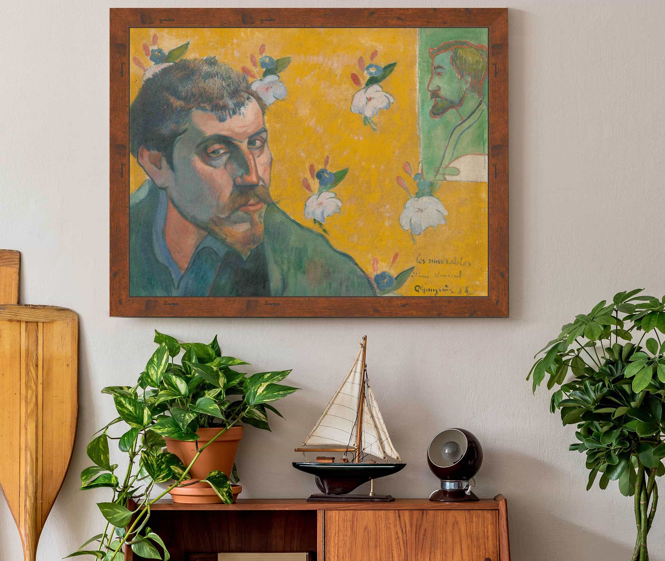 Self Portrait With Portrait Of Bernard Les Miserables by Paul Gauguin - Image 3