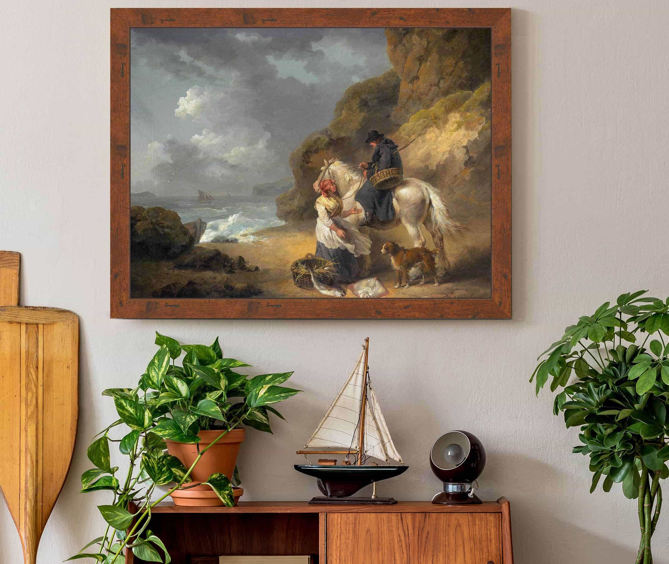 Selling Fish by George Morland - Image 3
