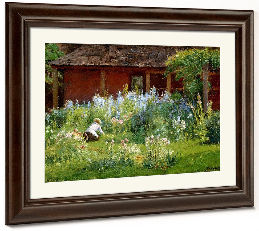 Selma In The Garden By Theodore Clement Steele - Image 5
