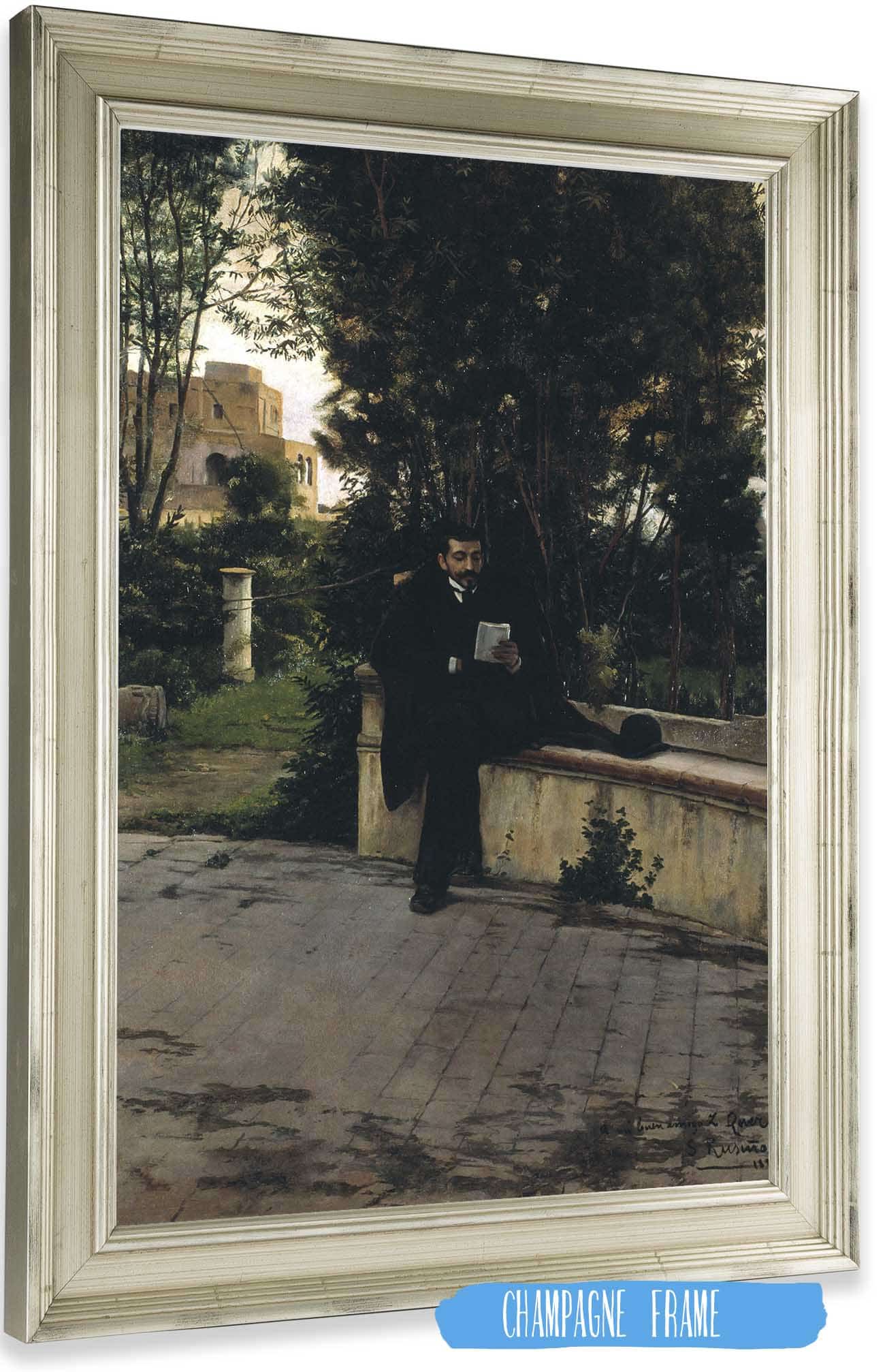 Senyor Quer In The Garden by Santiago Rusinol