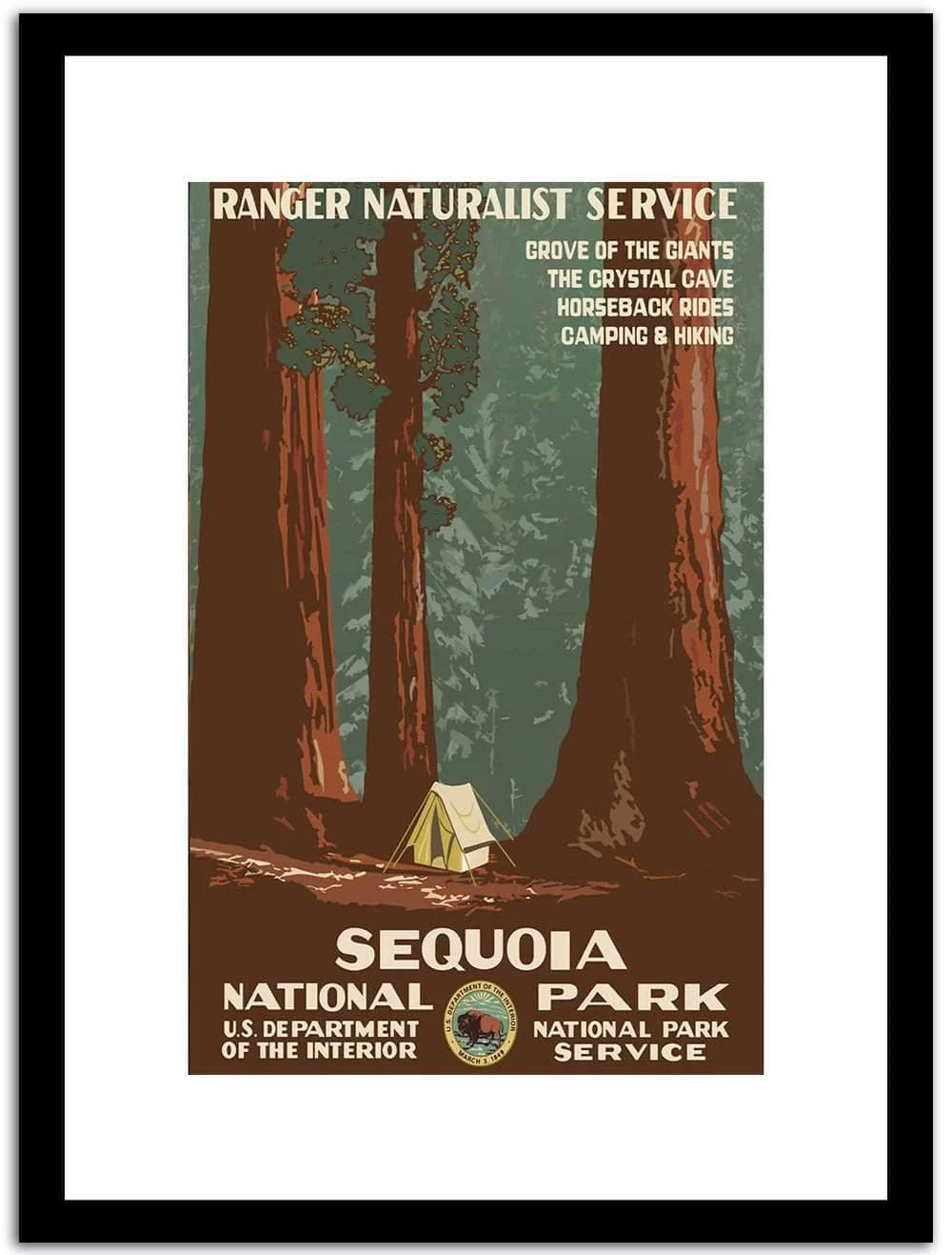 Sequoia Park Vintage Poster