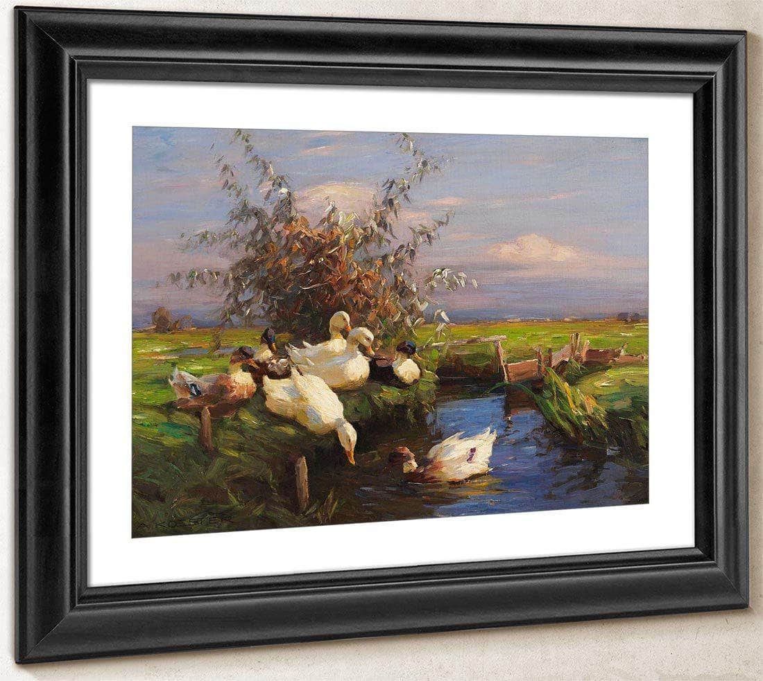 Seven Ducks At The Graben By Alexander Koester - Image 4