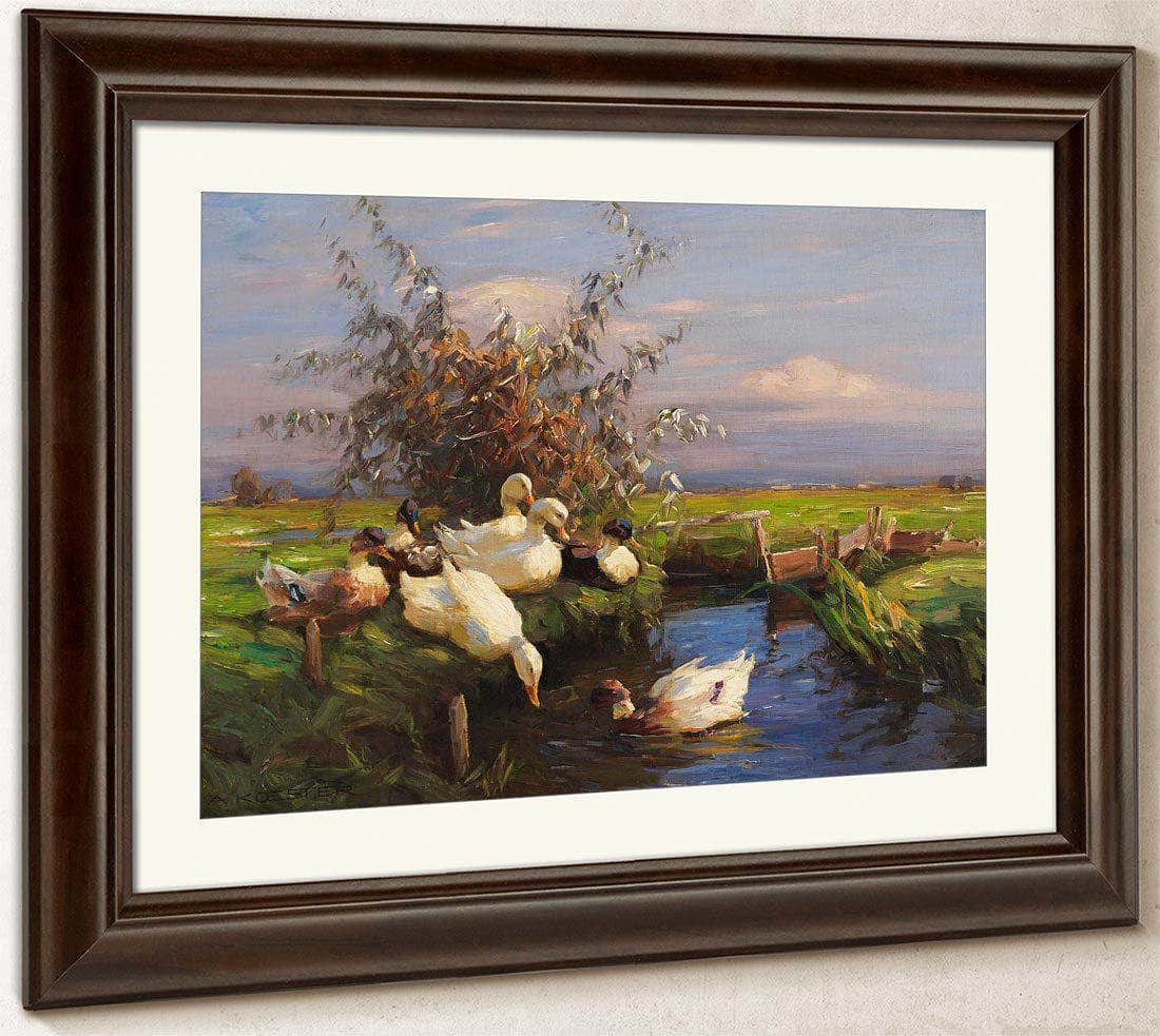 Seven Ducks At The Graben By Alexander Koester - Image 5