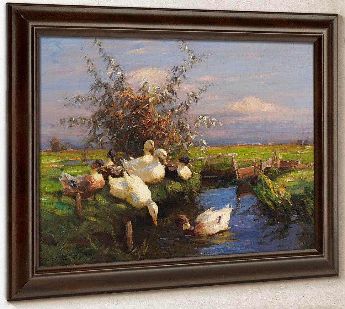 Seven Ducks At The Graben By Alexander Koester - Image 6