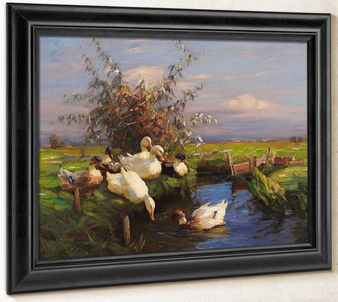 Seven Ducks At The Graben By Alexander Koester - Image 8