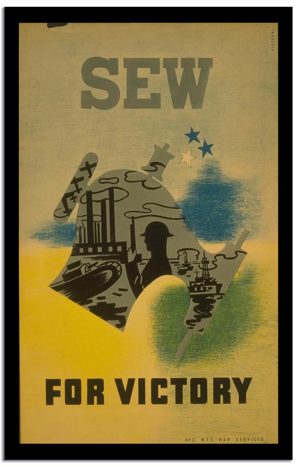 Sew For Victory Wpa Vintage Advertising - Image 2