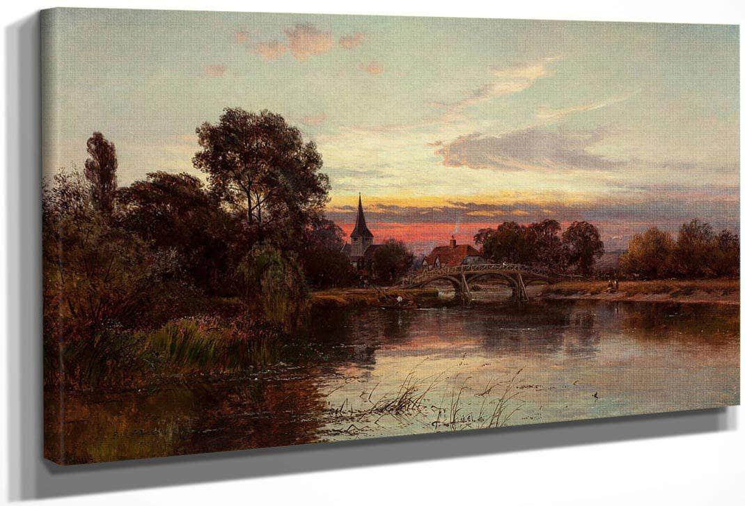 Shades Of Evening Nuneham On The Thames 1886 87 By Alfred De Breanski