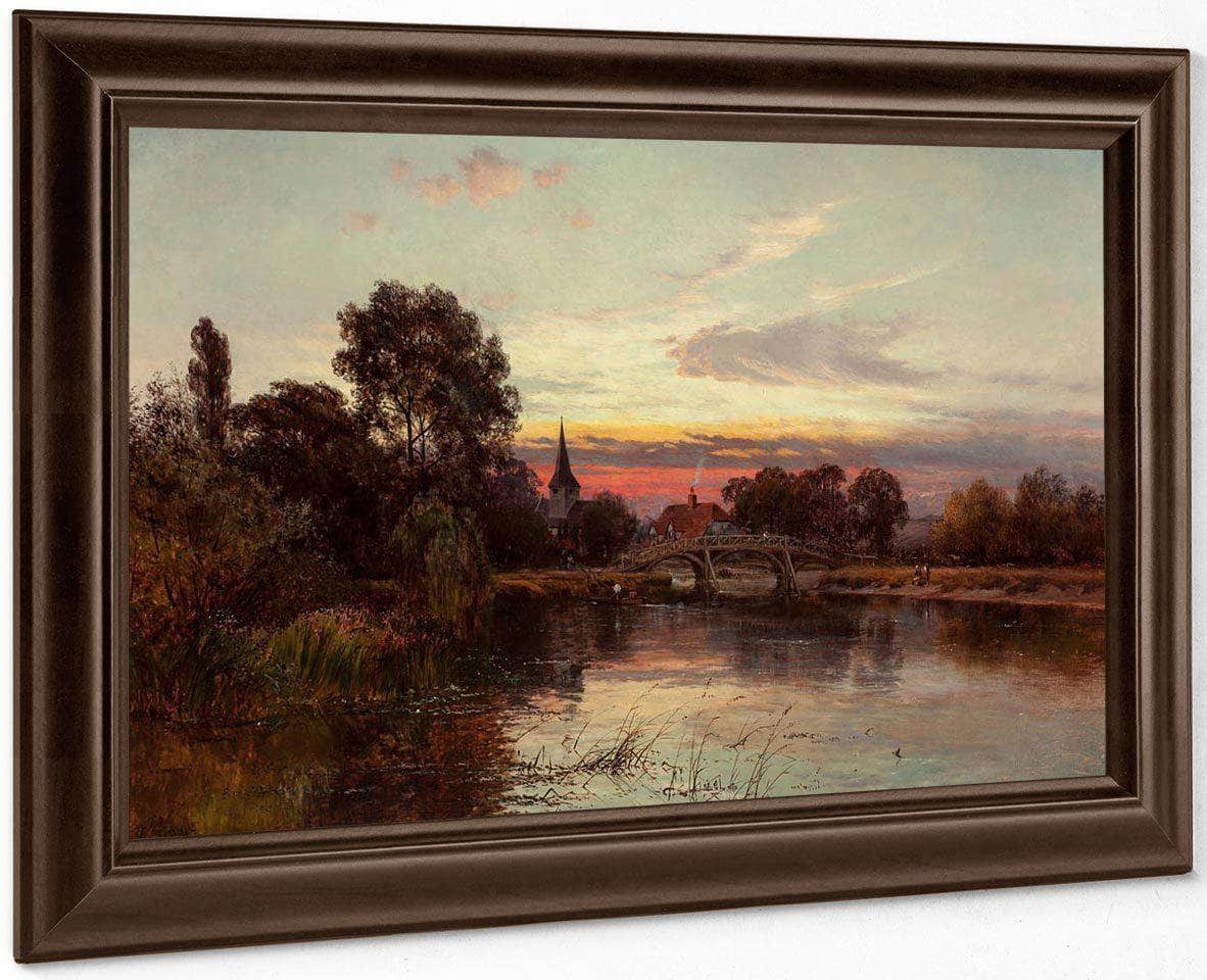Shades Of Evening Nuneham On The Thames 1886 87 By Alfred De Breanski - Image 6