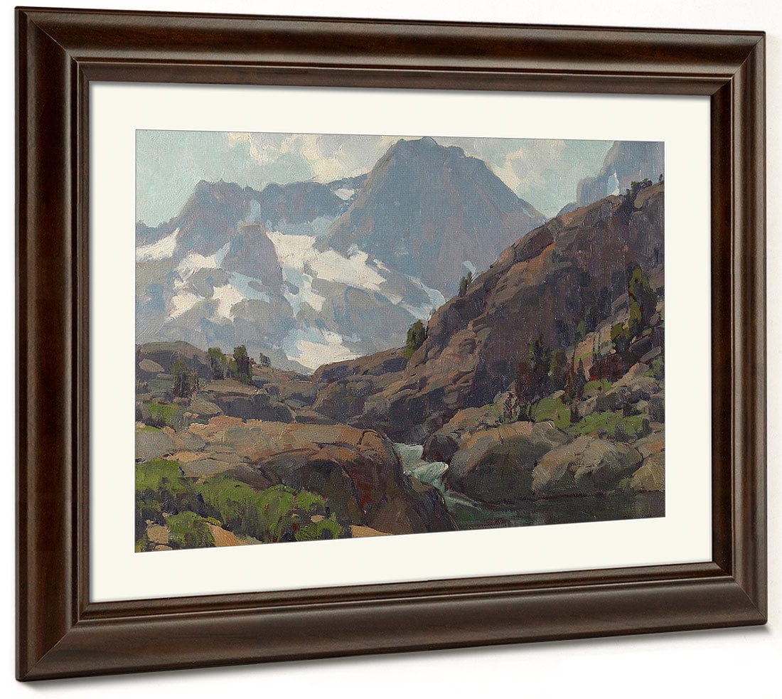 Shadow Creek With Banner And Ritter Peaks In The Distance, Western Sierras Edgar Payne - Image 3
