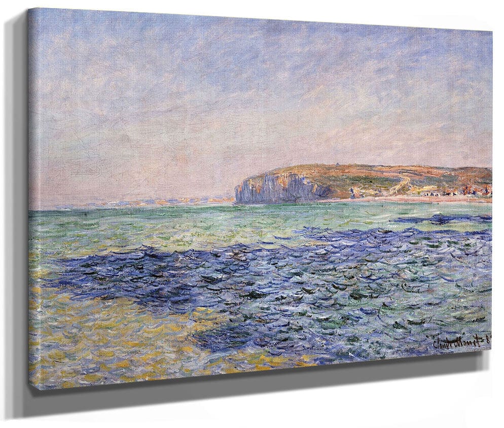 Shadows On The Sea The Cliffs At Pourville By Claude Monet