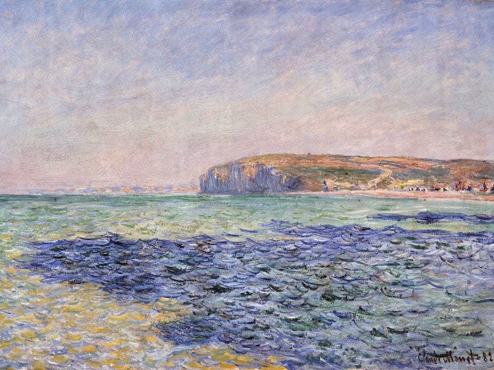 Shadows On The Sea The Cliffs At Pourville By Claude Monet - Image 7