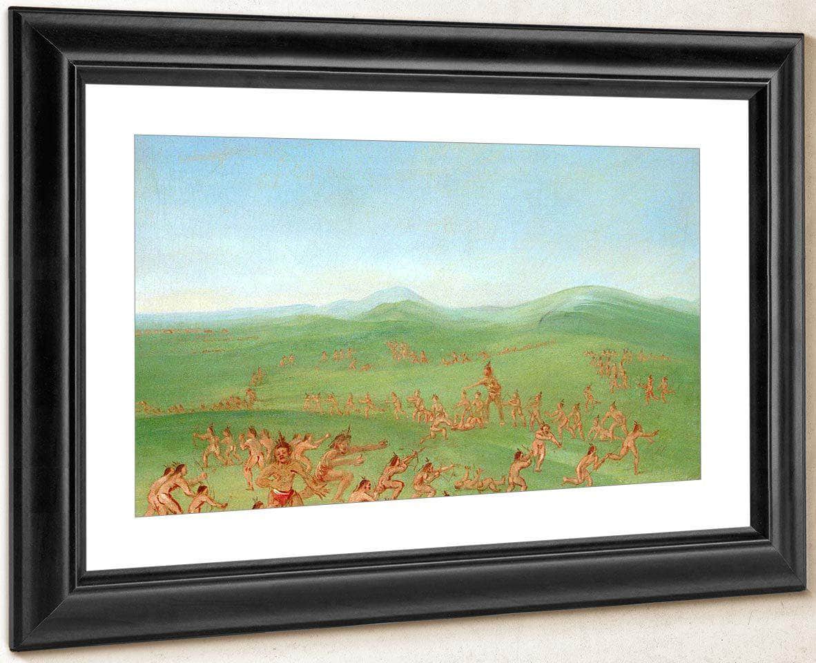 Sham Fight, Mandan Boys By George Catlin - Image 2