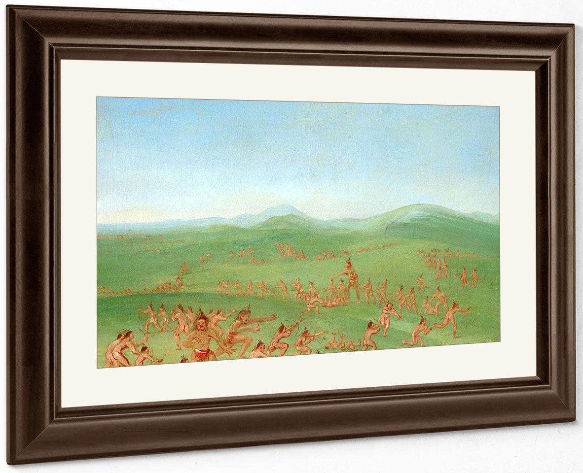Sham Fight, Mandan Boys By George Catlin - Image 3