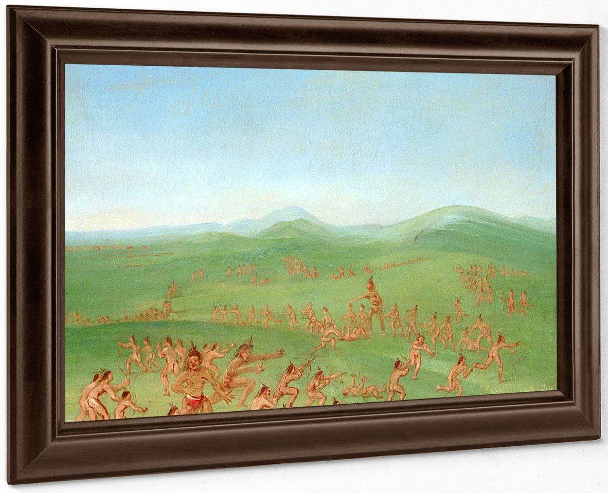 Sham Fight, Mandan Boys By George Catlin - Image 4